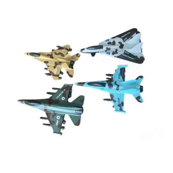 Μαχητικό Αεροπλάνο Die Cast 3+ Χρονών Σετ 4τμχ