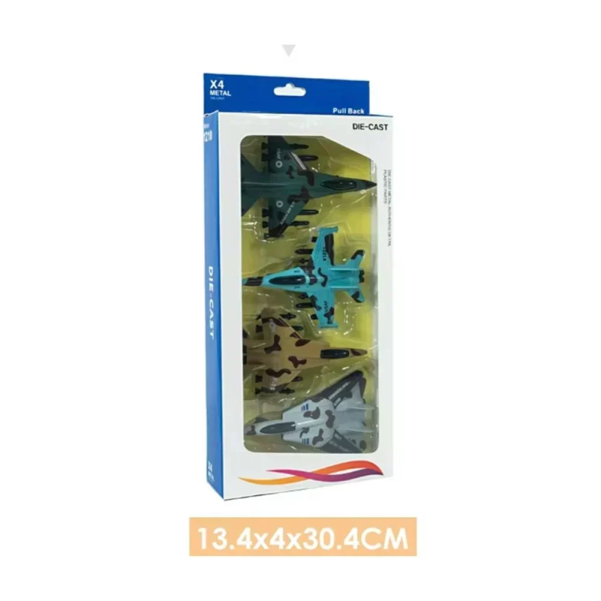Μαχητικό Αεροπλάνο Die Cast 3+ Χρονών Σετ 4τμχ
