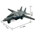 Μαχητικό Αεροπλάνο Die Cast 3+ Χρονών Σετ 4τμχ