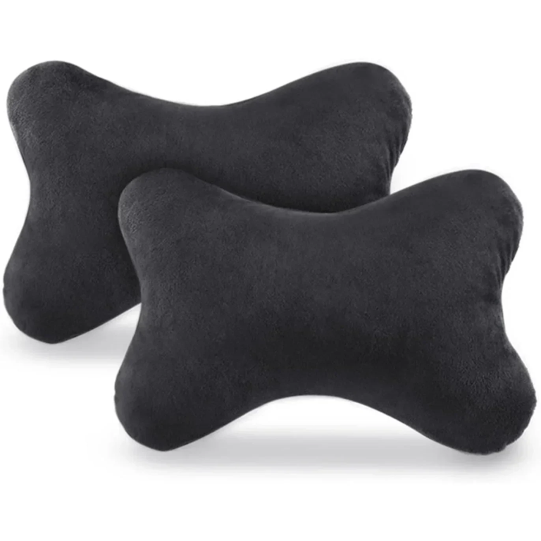 Μαξιλάρια Αυχένα Αυτοκινήτου Μαύρα Σετ 2τμχ. SDS-13975