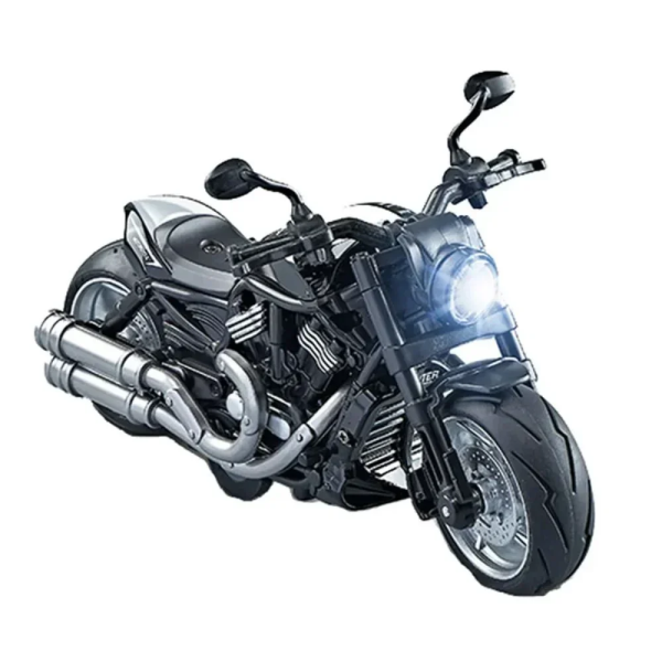 Μοτοσυκλέτα με Φως και Ήχο 15cm Μαύρο