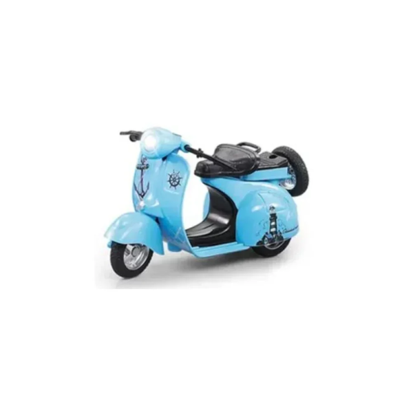 Μοτοσυκλέτα Vespa με φως και ήχο 11cm - Γαλάζιο