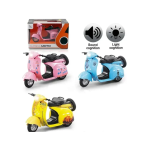 Μοτοσυκλέτα Vespa με φως και ήχο 11cm - Γαλάζιο