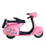 Μοτοσυκλέτα Vespa με φως και ήχο 11cm - Ροζ