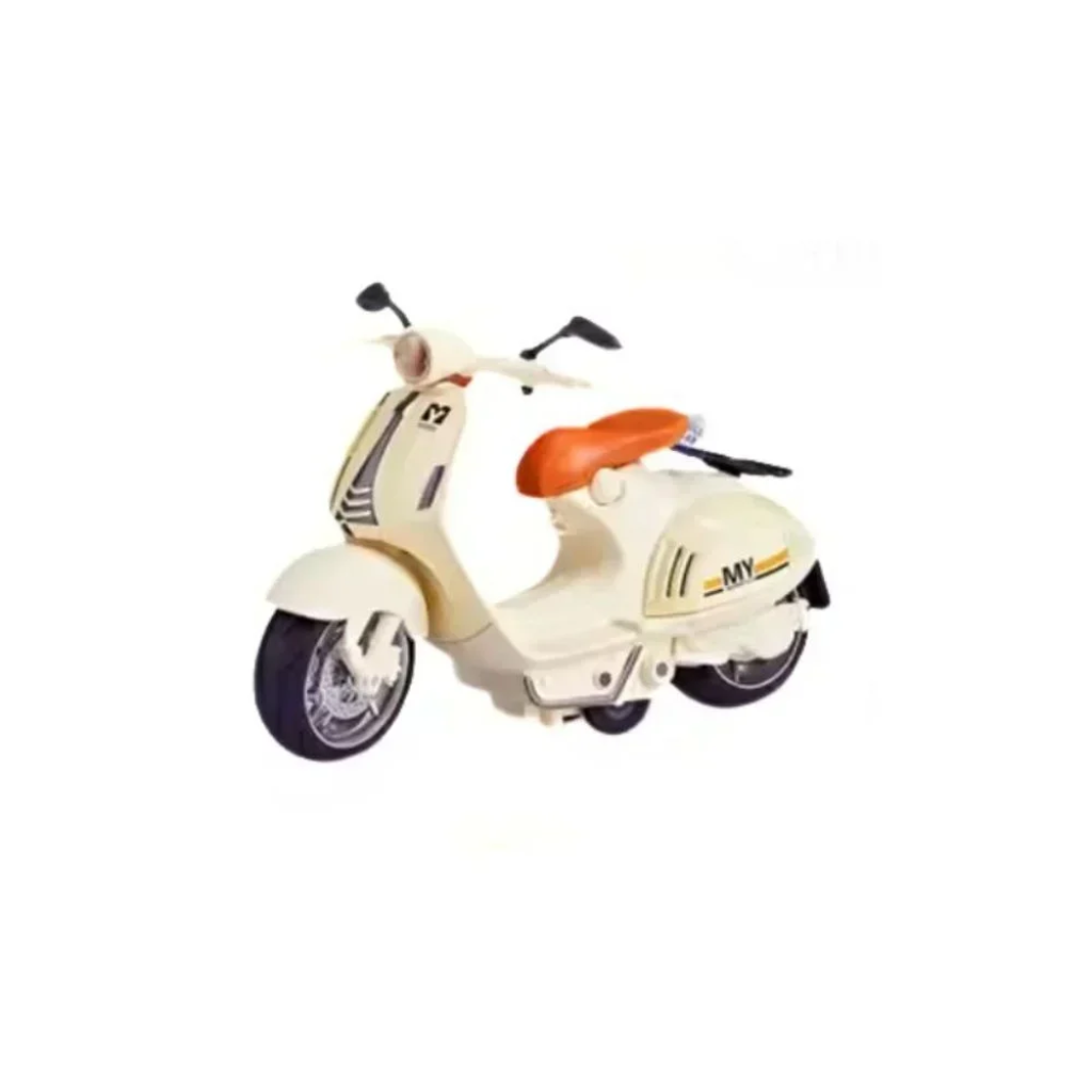 Μοτοσυκλέτα Vespa με φως και ήχο 16.5cm Λευκό