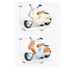 Μοτοσυκλέτα Vespa με φως και ήχο 16.5cm Λευκό