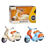 Μοτοσυκλέτα Vespa με φως και ήχο 16.5cm Λευκό