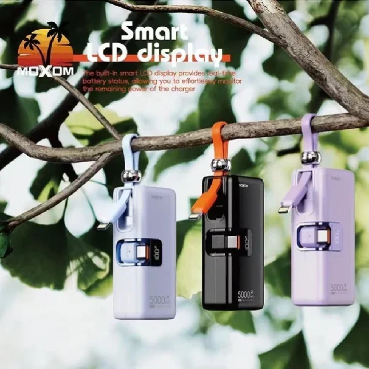 Moxom MX-PB161 Power Bank 5000mAh με Θύρα USB-C Μαύρο
