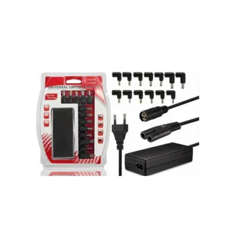 Naxius Universal Φορτιστής Laptop 100W με Αποσπώμενο Καλώδιο Τροφοδοσίας Με Σετ 12 Βυσμάτων