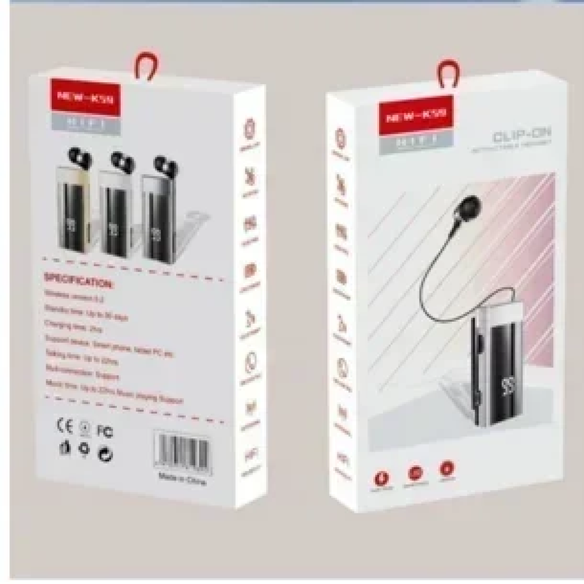 New-K59 In-ear Bluetooth Handsfree Ακουστικό Πέτου Χρυσό