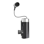 New-K63 In-ear Bluetooth Handsfree Ακουστικό Πέτου Ασημί