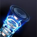 New-K65 In-ear Bluetooth Handsfree Ακουστικό Πέτου Ασημί