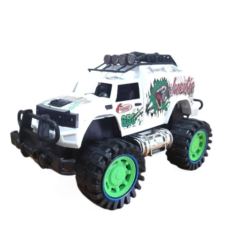 Όχημα Off - Road 4x4 Friction 25εκ. Λευκό WJ950-193