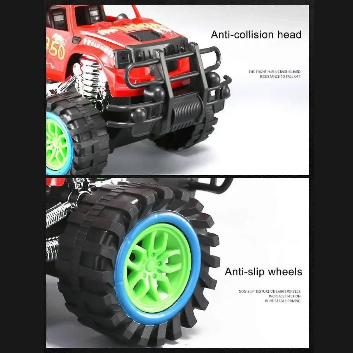Όχημα Off - Road 4x4 Friction 25εκ. Λευκό WJ950-193