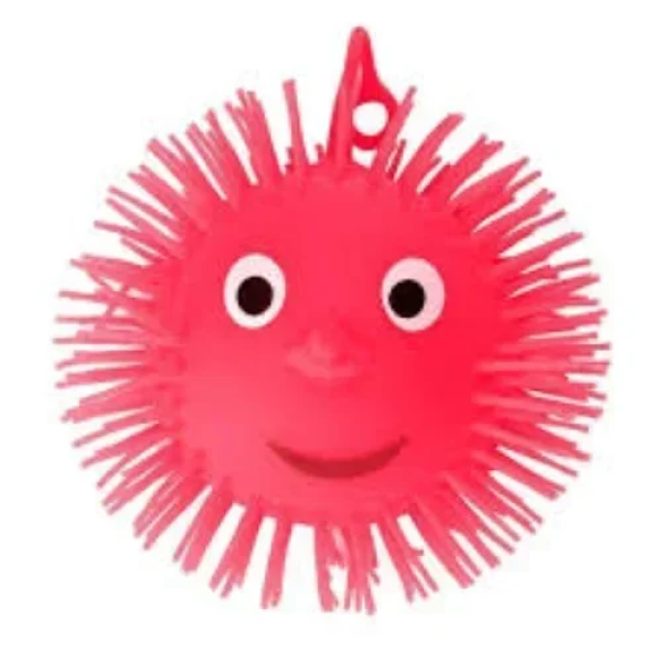 Παιχνίδι Μπαλάκι Σιλικόνης με Φωτισμό Puffer Ball 10cm 034072 Κόκκινο