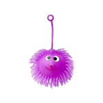 Παιχνίδι Μπαλάκι Σιλικόνης με Φωτισμό Puffer Ball 10cm 034072 Μωβ