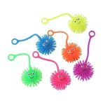Παιχνίδι Μπαλάκι Σιλικόνης με Φωτισμό Puffer Ball 10cm 034072 Πράσινο
