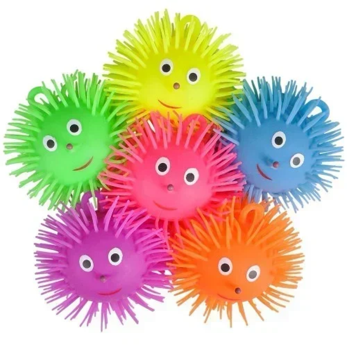 Παιχνίδι Μπαλάκι Σιλικόνης με Φωτισμό Puffer Ball 10cm 034072 Πράσινο