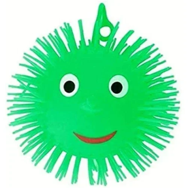 Παιχνίδι Μπαλάκι Σιλικόνης με Φωτισμό Puffer Ball 10cm 034072 Πράσινο
