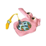 Παιχνίδι Μαγνητικού Ψαρέματος με καλάμι & 9 ιπποπόταμους 3+ 7736B Hipp Ροζ