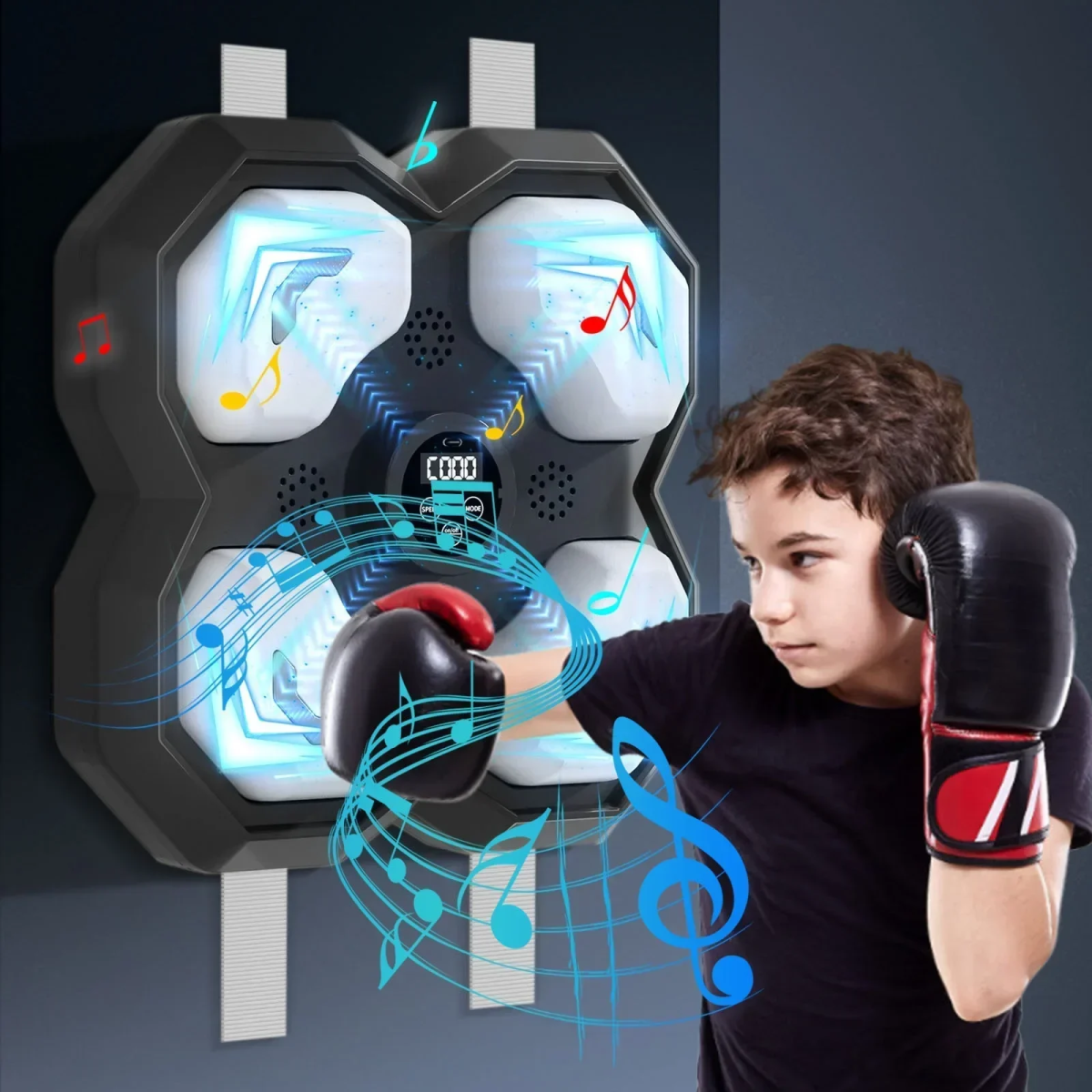 Παιδικό Μουσικό Ταμπλό Box Bluetooth με Φως LED - Μαύρο