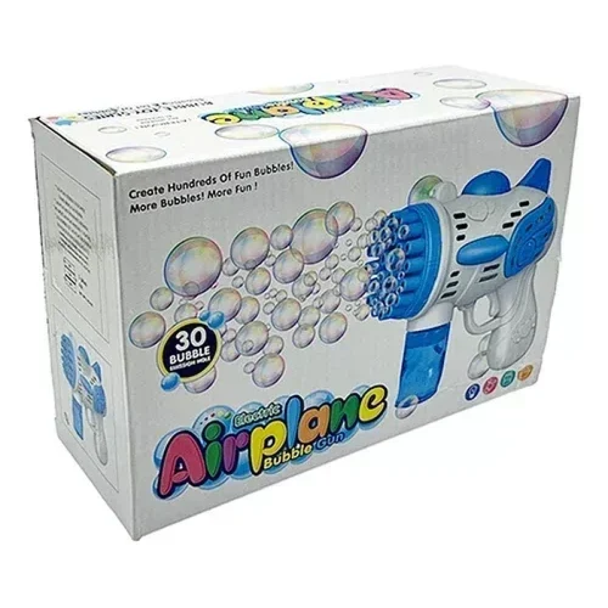Παιδικό Όπλο για Μπουρμπουλήθρες Airplane Bubble machine gun Μπλε 1741-13