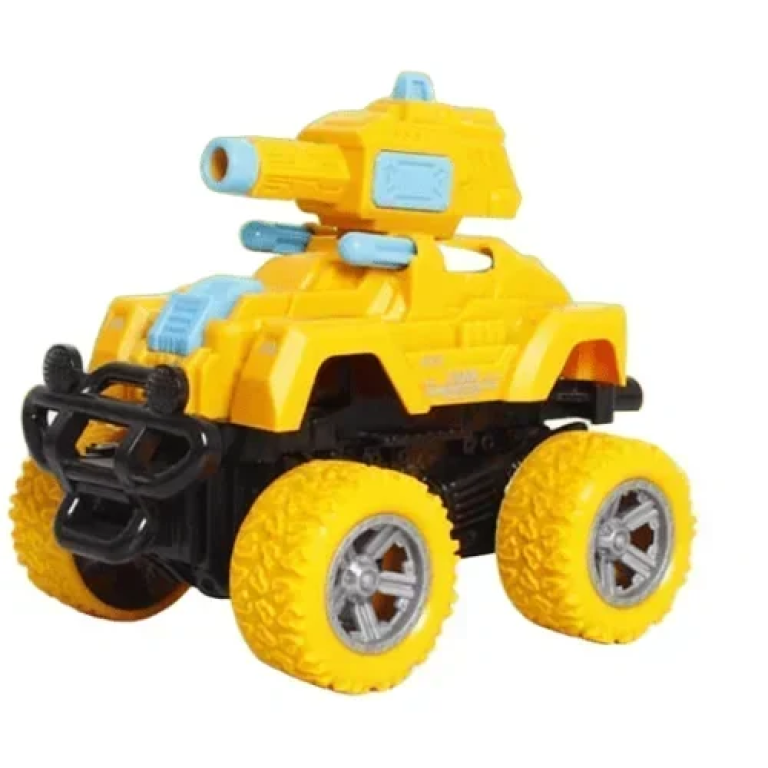 Παιδικό Pull Back Off-Road Όχημα Εκτόξευσης Περιστρεφόμενο 5022 Κίτρινο