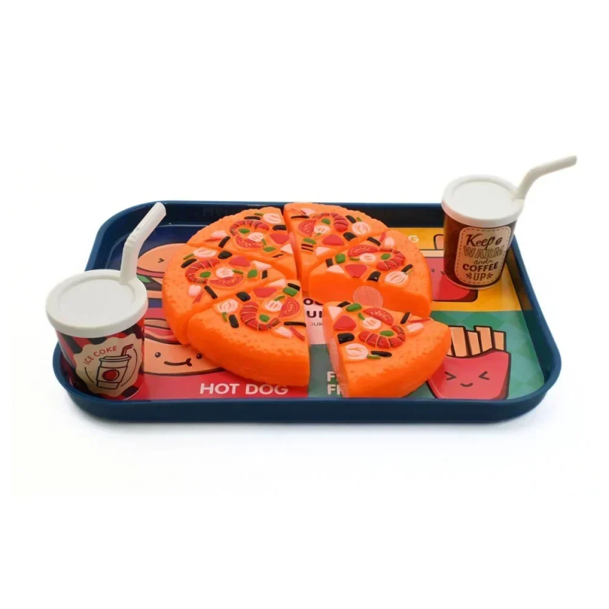 Παιδικό Σετ Φαγητού με Δίσκο Fast Food 3+