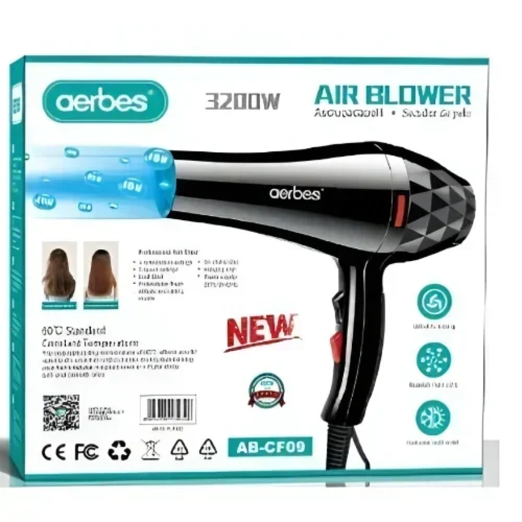 Πιστολάκι μαλλιών 3200W AB-CF09 Aerbes