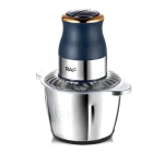 Πολυκόπτης Multi 1000W με δοχείο 3.0L RAF R.7021 ασημί