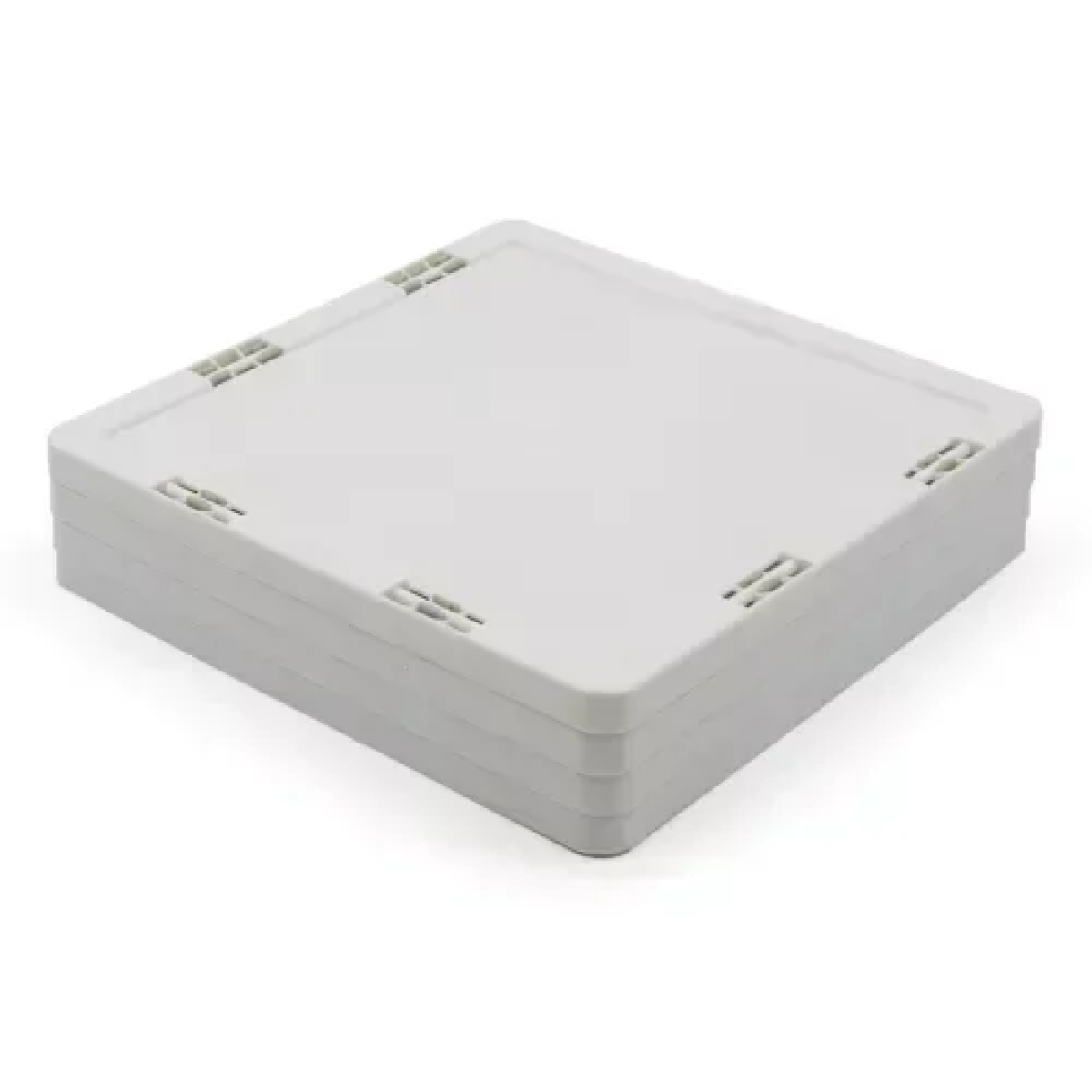 Πτυσσόμενη παπουτσοθήκη 5 θέσεων 63.5x27cm λευκό/γκρι - Image 2