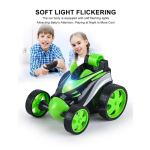 R/C Stunt Car με Επαναφορτιζόμενη Μπαταρία και USB Πράσινο – 4 Λειτουργίες