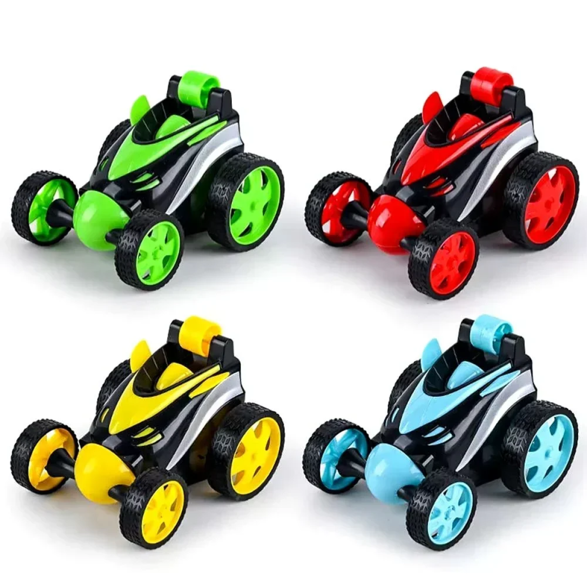 R/C Stunt Car με Επαναφορτιζόμενη Μπαταρία και USB Πράσινο – 4 Λειτουργίες
