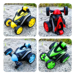 R/C Stunt Car με Επαναφορτιζόμενη Μπαταρία και USB Πράσινο – 4 Λειτουργίες