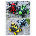 R/C Stunt Car με Επαναφορτιζόμενη Μπαταρία και USB Πράσινο – 4 Λειτουργίες