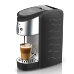 Raf R.106 Καφετιέρα για Κάψουλες Coffee Maker 3 in1 Μαύρο-Ασημί