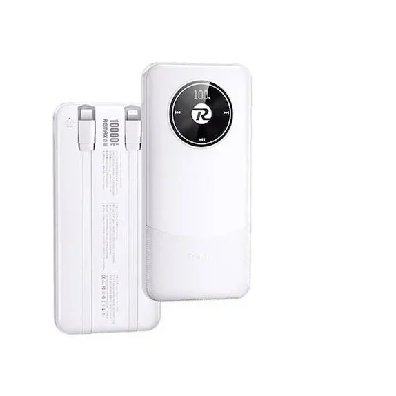 Remax Energy Eye Fast Rpp-37 Power Bank 10000Mah Με Θύρα Usb-A Και Θύρα Usb-C Λευκό