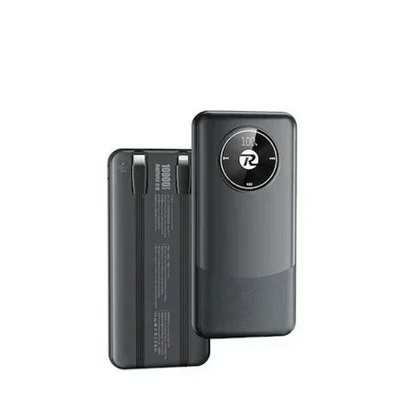 Remax Energy Eye Fast Rpp-37 Power Bank 10000Mah Με Θύρα Usb-A Και Θύρα Usb-C Μαύρο