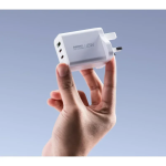 Remax Φορτιστής Χωρίς Καλώδιο Mε 2 Θύρες USB-A Kαι Θύρα USB-C 45W Λευκός (RP-U139)
