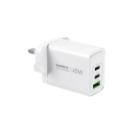 Remax Φορτιστής Χωρίς Καλώδιο Mε 2 Θύρες USB-A Kαι Θύρα USB-C 45W Λευκός (RP-U139)