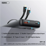 Remax RPP-38 Power Bank 20000mAh 22,5W σε Μαύρο