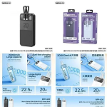 Remax RPP-620 Power Bank 20000mAh με Θύρα USB-A Power Delivery Μαύρο