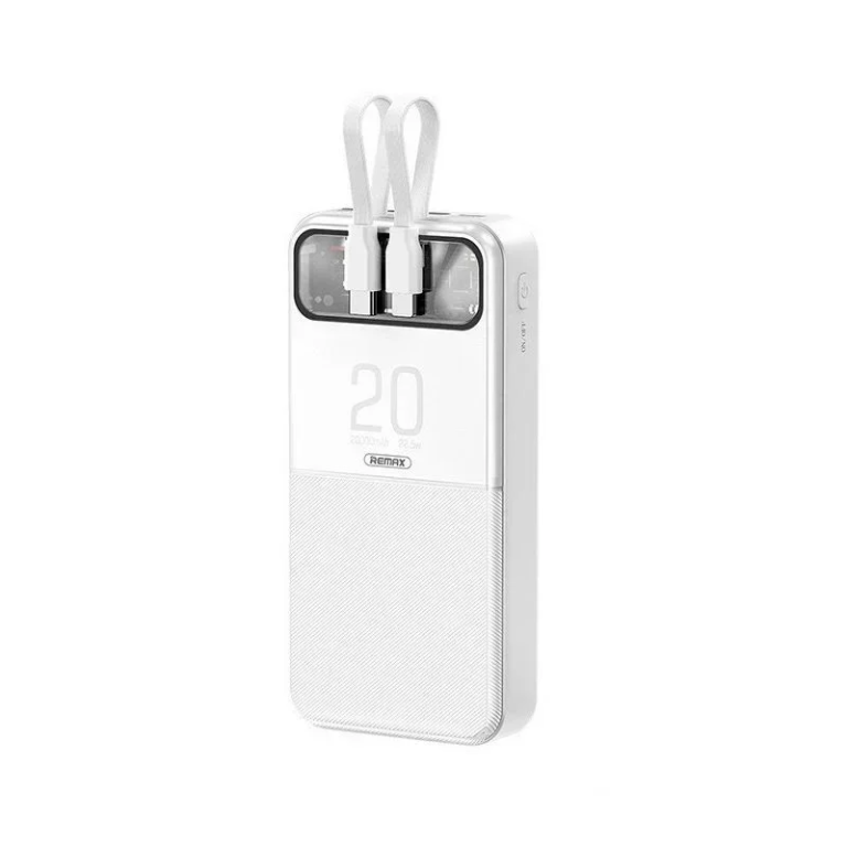 Remax RPP-620 Power Bank 20000mAh με Θύρα USB-A Power Delivery Λευκό