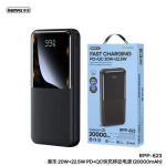 Remax RPP-623 Power Bank 20000mAh 22.5W με 2 Θύρες USB-A και Θύρα USB-C Power Delivery Μαύρο