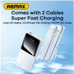 REMAX RPP-680 Cynlle Series 20000mAh PD+QC Fast Charging Power Bank(PD 20W+QC 22.5W) Λευκό