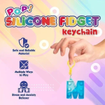 Σετ 26τμχ Μπρελόκ Fidget Pop It με Κεφαλαία Γράμματα 034970