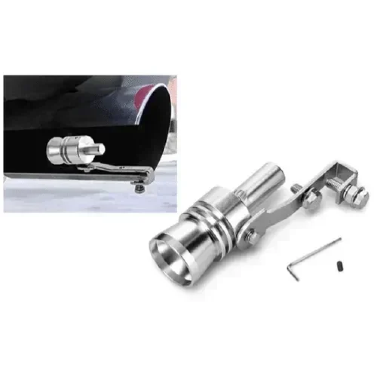 Σφυρίχτρα εξάτμισης για ήχο Turbo Medium CTC-541 ασημί - Image 3