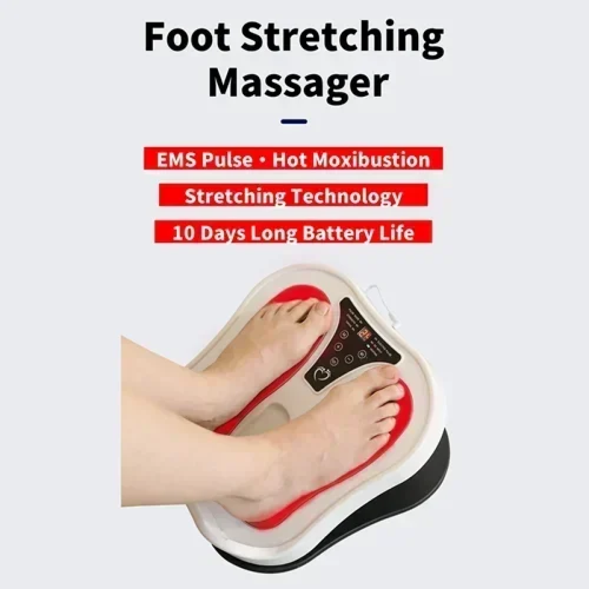 Συσκευή μασάζ ποδιών - Multifunctional Foot Massager λευκό/μαύρο - Image 3