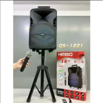 Σύστημα Karaoke με Ενσύρματo Μικρόφωνo Kimiso QS-1221 σε Μαύρο Χρώμα