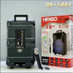 Σύστημα Karaoke με Ενσύρματo Μικρόφωνo Kimiso QS-1221 σε Μαύρο Χρώμα